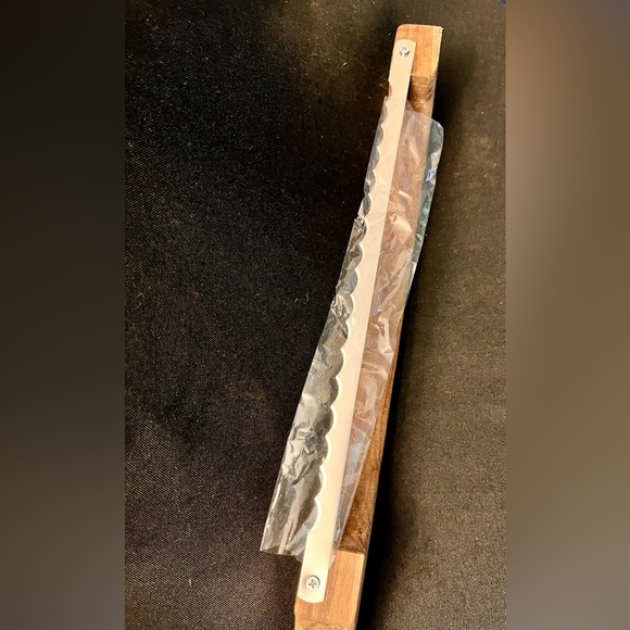 Handmade Wooden Cutting Board and Bread Violin Bow Knife Saw Serrated New Gift - Picture 5 of 16